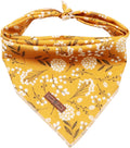 Lionet Paws Dog Bandana for Small Medium Large Dogs, Cat Kerchief Blue DOIT, Triangle Bibs Scarf for Girl or Boy