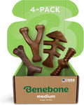 Durable Dog Chew Toy for Aggressive Chewers – Benebone 4-pack featuring various shapes for medium dogs.