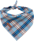 Lionet Paws Dog Bandana for Small Medium Large Dogs, Cat Kerchief Blue DOIT, Triangle Bibs Scarf for Girl or Boy