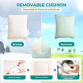 Removable cushion for dog booster car seat for small dogs, reversible for summer and winter, machine washable.