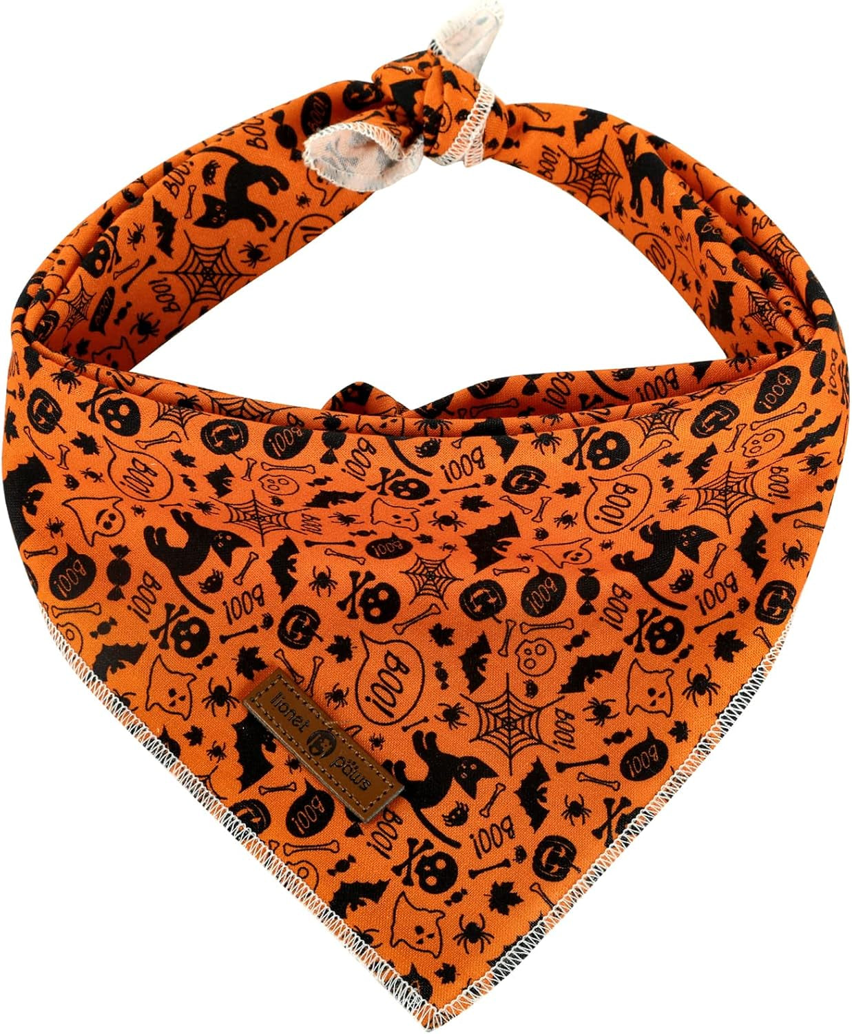 Lionet Paws Dog Bandana for Small Medium Large Dogs, Cat Kerchief Blue DOIT, Triangle Bibs Scarf for Girl or Boy