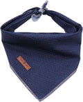 Lionet Paws Dog Bandana for Small Medium Large Dogs, Cat Kerchief Blue DOIT, Triangle Bibs Scarf for Girl or Boy