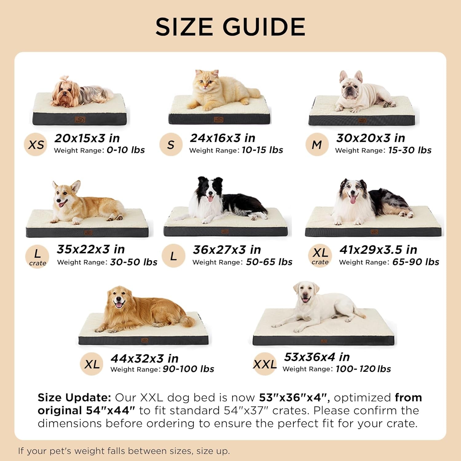 Pet Beds with Removable Washable Cover