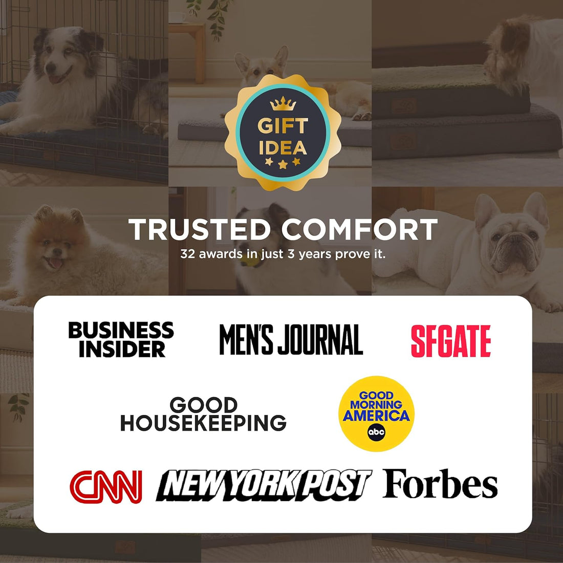 Pet Beds with Removable Washable Cover