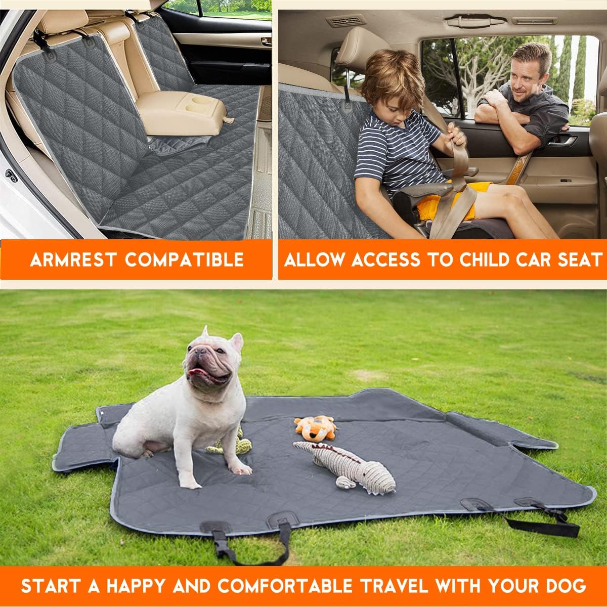 Pet Car Seat Protector Waterproof Bench