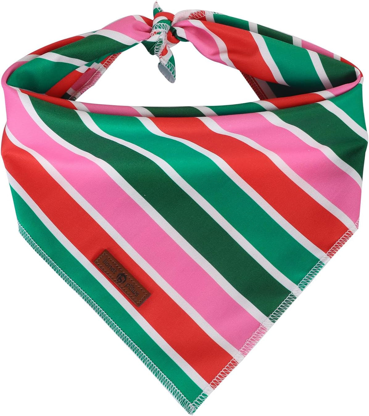 Lionet Paws Dog Bandana for Small Medium Large Dogs, Cat Kerchief Blue DOIT, Triangle Bibs Scarf for Girl or Boy