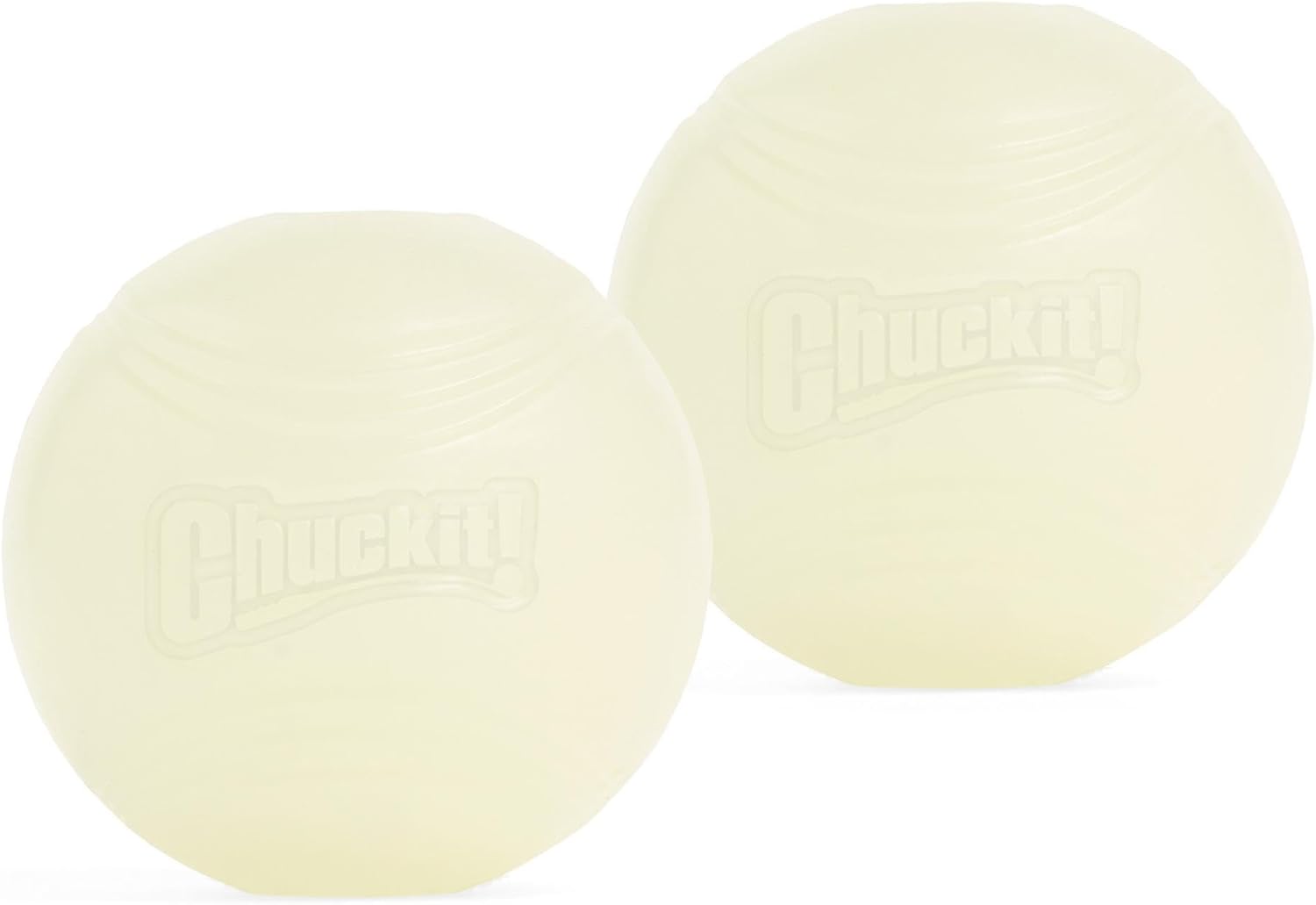 Glow in the dark dog balls two pack Chuckit Max Glow balls