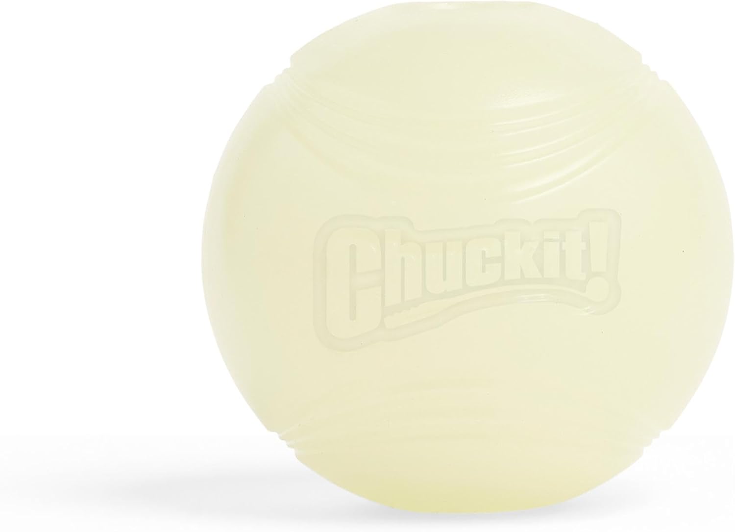 Glow in the dark dog ball product close up Chuckit Max Glow ball