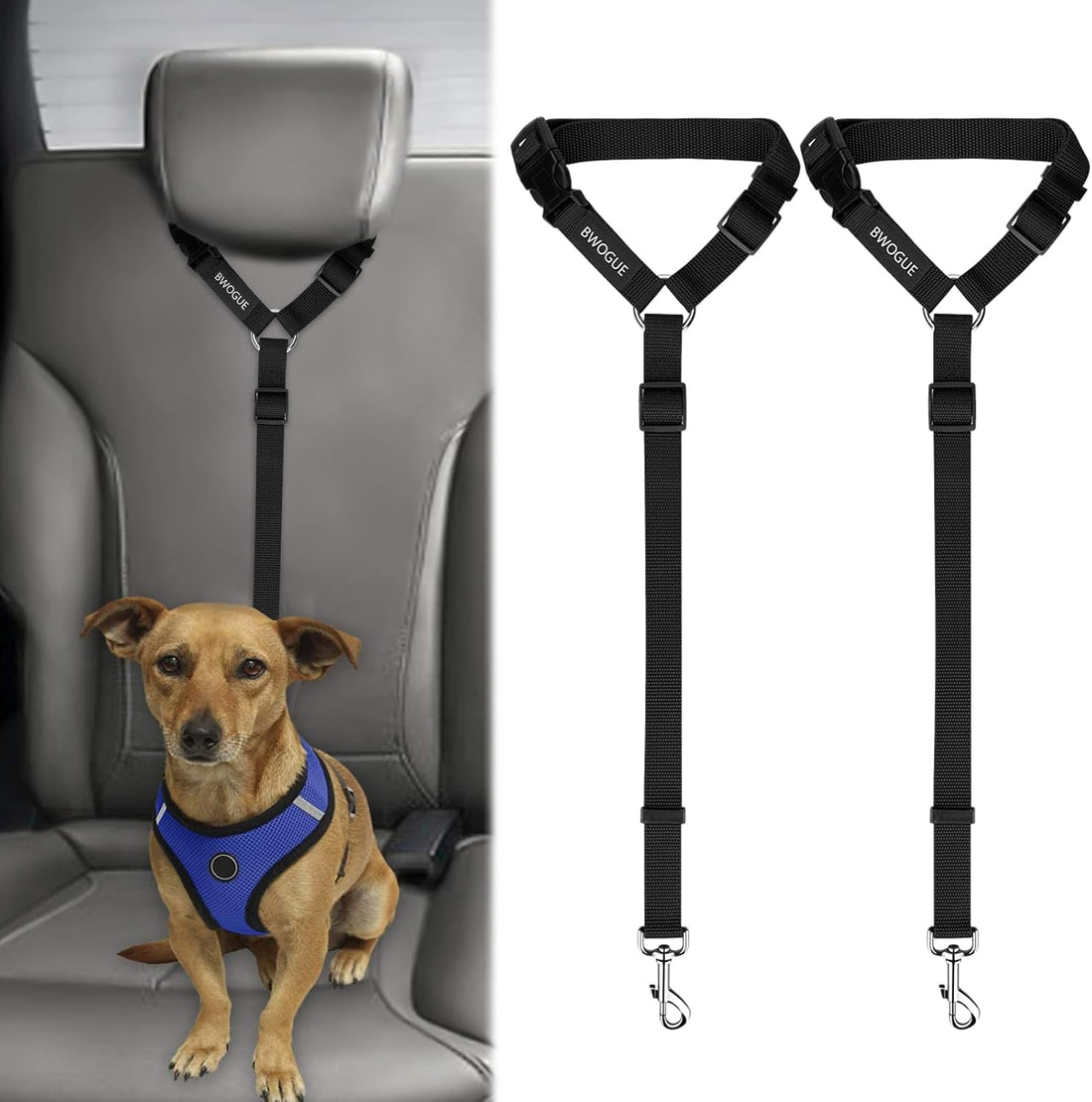 Pet Safety Seat Belt Strap for Dogs & Cats