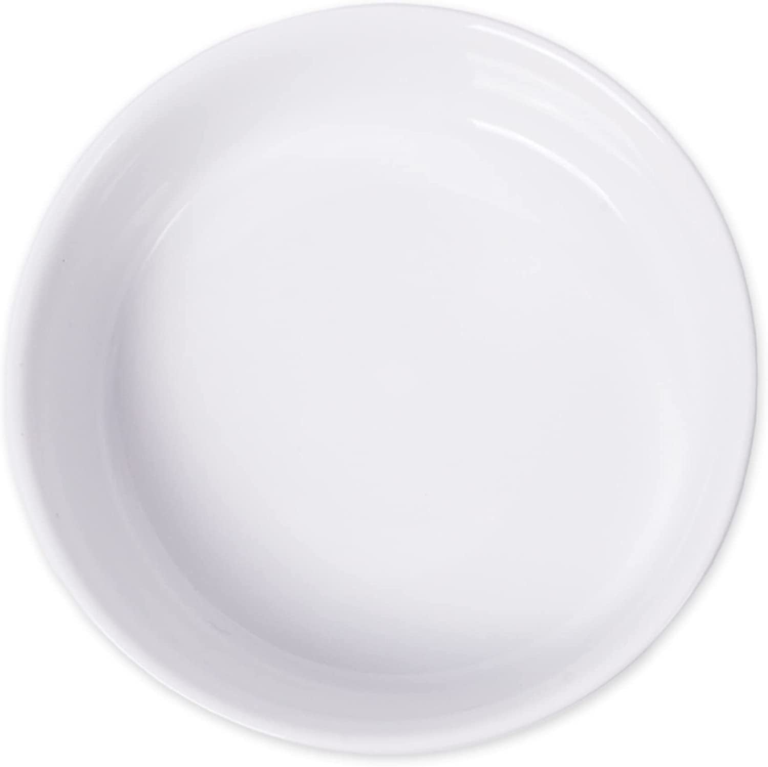 Ceramic Pet Bowl Set for Food and Water with a sturdy white design ideal for pet feeding and hydration.