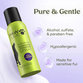 PAWFUME Royal Lavender Probiotic Dog Grooming Spray bottle with features of being alcohol, sulfate, and paraben free.