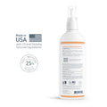 Antiseptic antifungal spray for pets in a white bottle, made in USA with 25% post-recycled plastic.