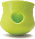 Green Toppl Interactive Dog Puzzle Toy for mental enrichment, slow feeding, and treat dispensing