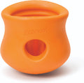 Orange Toppl Interactive Dog Puzzle Toy designed for treat dispensing and mental stimulation