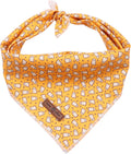 Lionet Paws Dog Bandana for Small Medium Large Dogs, Cat Kerchief Blue DOIT, Triangle Bibs Scarf for Girl or Boy