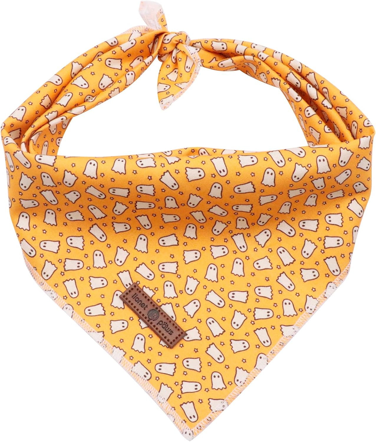 Lionet Paws Dog Bandana for Small Medium Large Dogs, Cat Kerchief Blue DOIT, Triangle Bibs Scarf for Girl or Boy