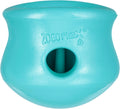 Teal Toppl Interactive Dog Puzzle Toy designed for enrichment play and interactive feeding
