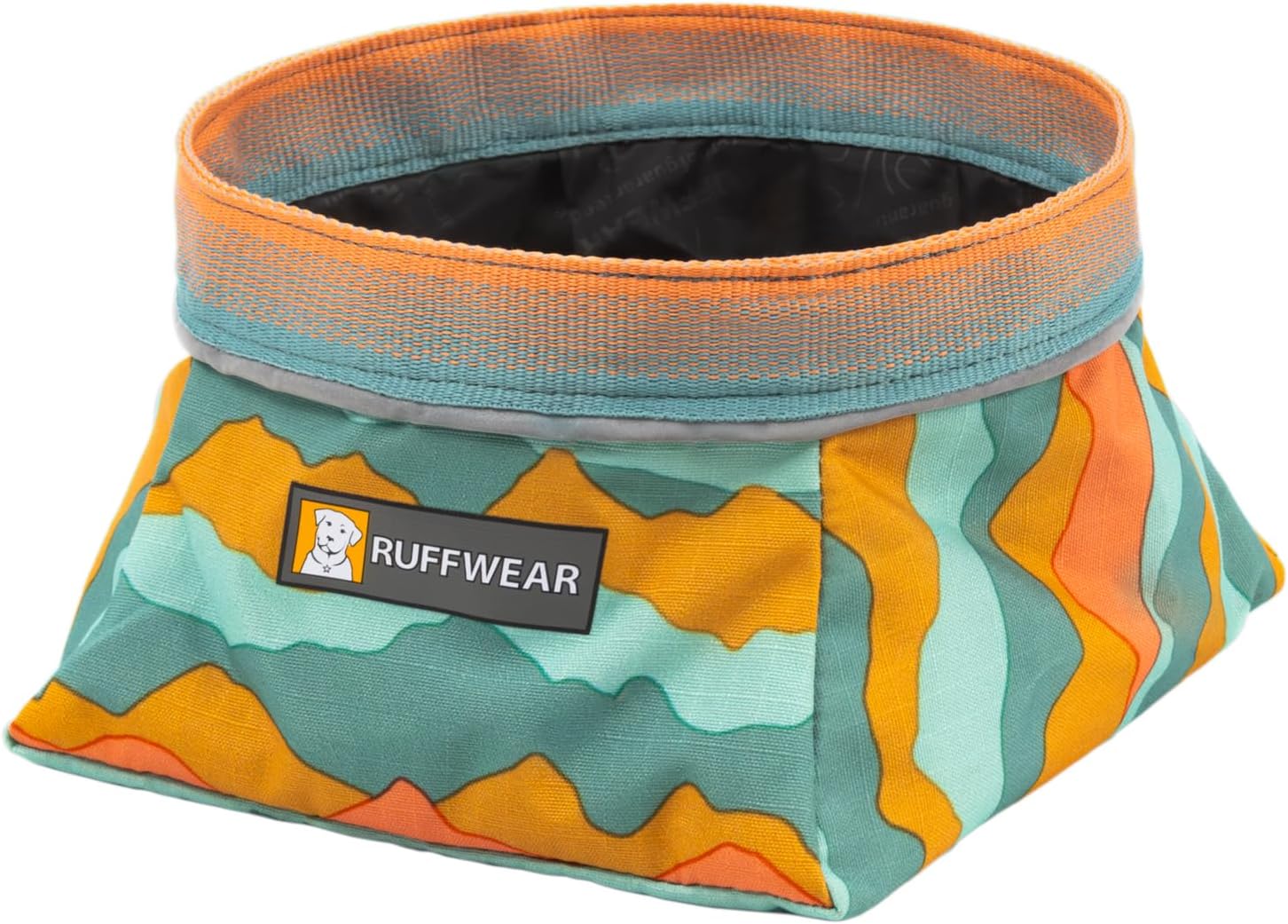 Collapsible Dog Bowl for travel, featuring vibrant colors and a practical design for Ruffwear Quencher Bowl.