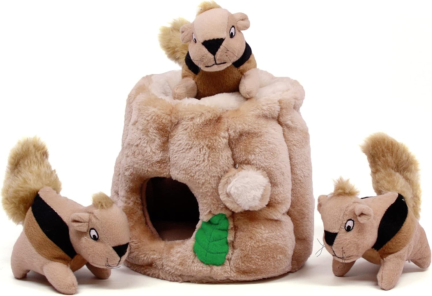Outward Hound Hide-A-Birthday-Cake Dog Toy – Interactive 2‑In‑1 Plush Puzzle with 3 Squeaky Removable Candles