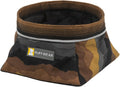 Collapsible Dog Bowl for travel, featuring a camo design by Ruffwear, perfect for food and water on-the-go.