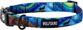 Wolfgang Heavy Duty Adjustable Dog Collar featuring colorful design and quick-release buckle for training and everyday use.