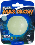 glow in the dark dog ball for night fetch and outdoor play