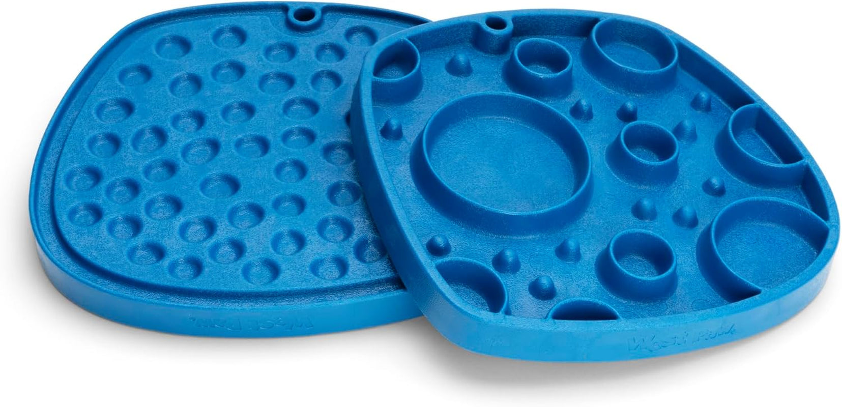 West Paw Seaflex Waves Feast Mat – All-In-One, Slow Feeder, Lick Mat – Encourages Foraging & Food Exploration - Engages Picky Eaters & Slow Feeding - Versatile – Easy to Clean, Non-Toxic - Tropic