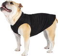 Comfortable Dog Fleece Jacket for Winter on a happy dog, perfect for cold weather walks and outdoor activities.