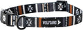 Wolfgang Heavy Duty Adjustable Dog Collar featuring a stylish pattern and quick-release buckle.
