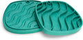 West Paw Seaflex Waves Feast Mat – All-In-One, Slow Feeder, Lick Mat – Encourages Foraging & Food Exploration - Engages Picky Eaters & Slow Feeding - Versatile – Easy to Clean, Non-Toxic - Tropic