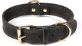 Genuine Leather Heavy Duty Dog Collar with stylish hardware and durable design for your pet.