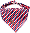 Lionet Paws Dog Bandana for Small Medium Large Dogs, Cat Kerchief Blue DOIT, Triangle Bibs Scarf for Girl or Boy