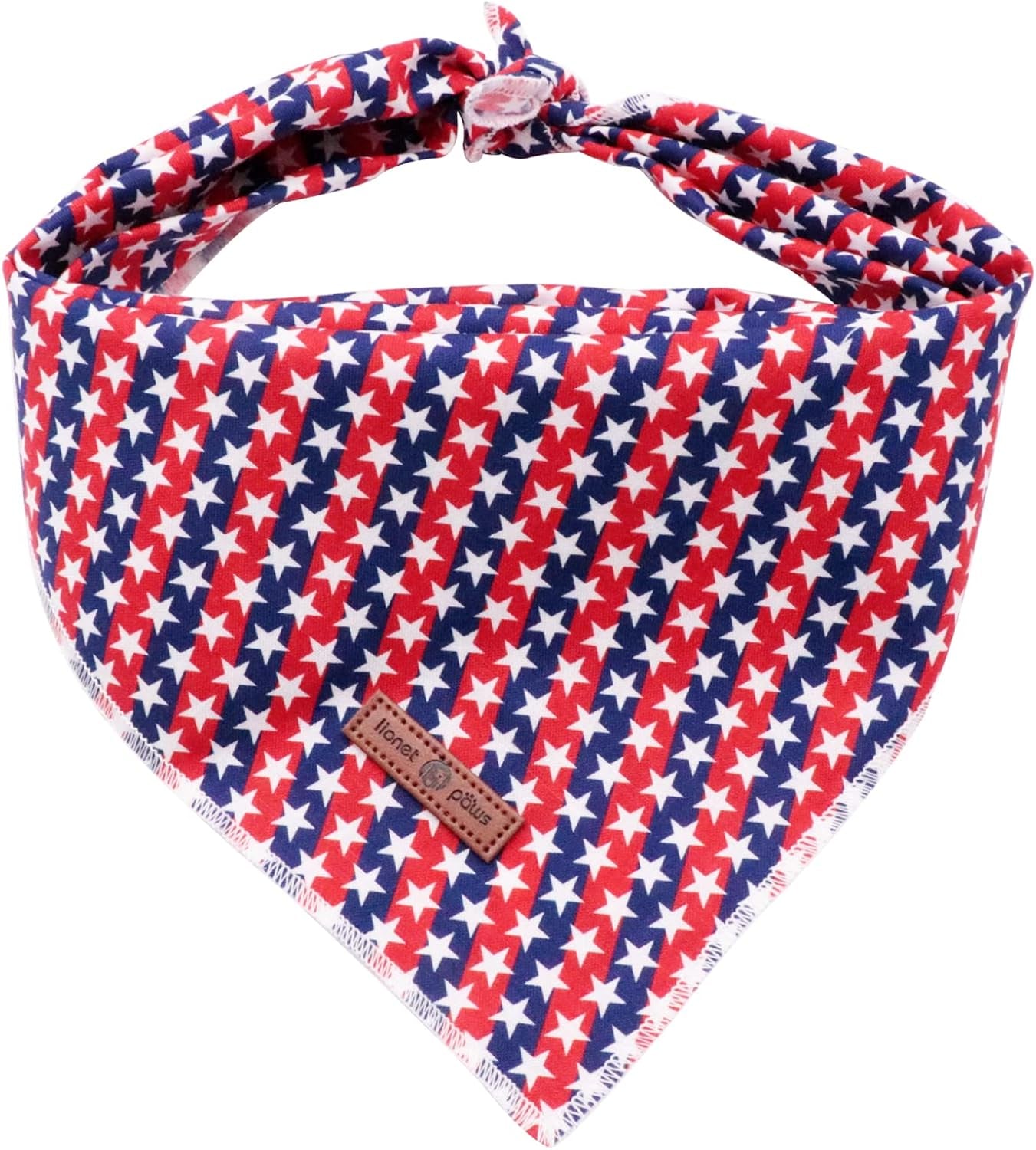 Lionet Paws Dog Bandana for Small Medium Large Dogs, Cat Kerchief Blue DOIT, Triangle Bibs Scarf for Girl or Boy