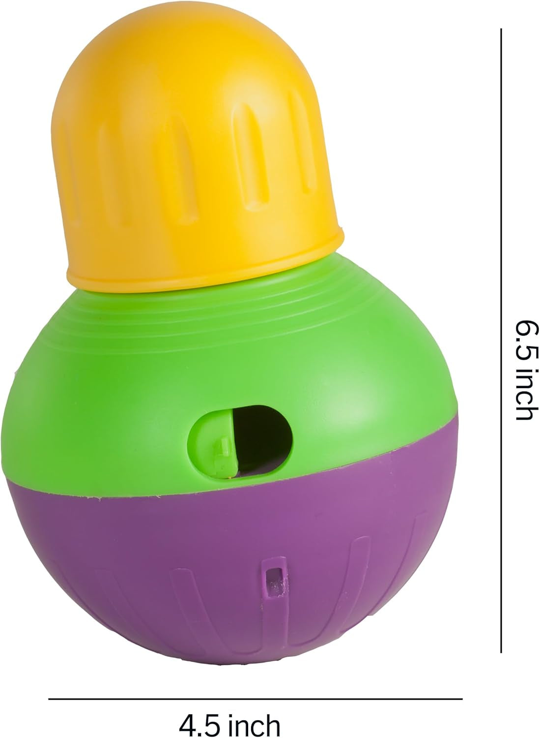 Starmark Treat Dispensing Bob-A-Lot Dog Toy, All Breed Sizes (Pack of 1)