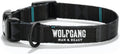 Wolfgang Heavy Duty Adjustable Dog Collar with quick-release buckle and durable design for small to large dogs.