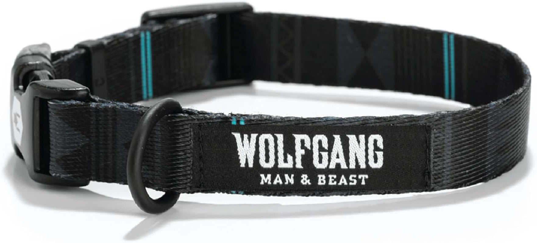 Wolfgang Heavy Duty Adjustable Dog Collar with quick-release buckle and durable design for small to large dogs.