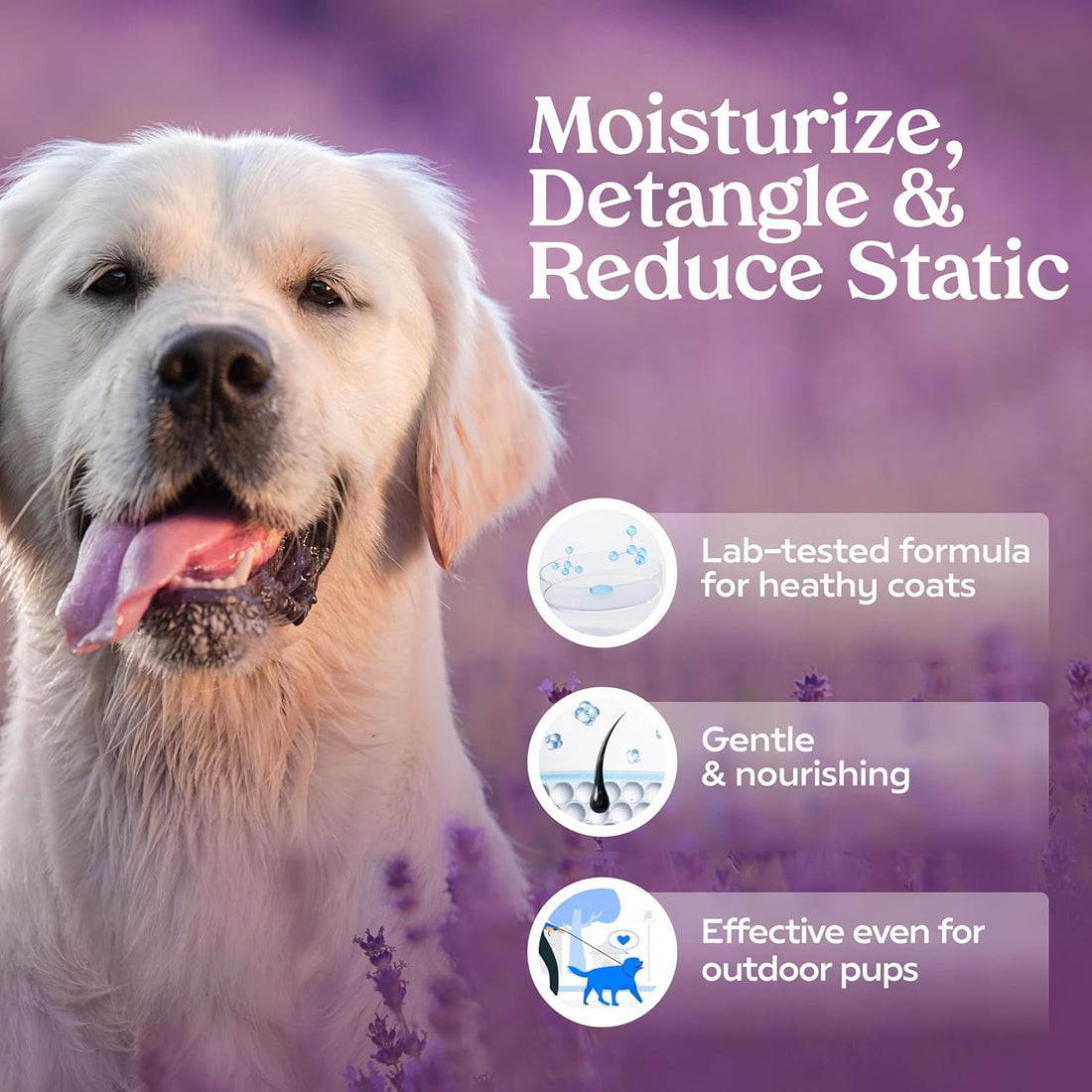 PAWFUME Dog Detangler Grooming Spray