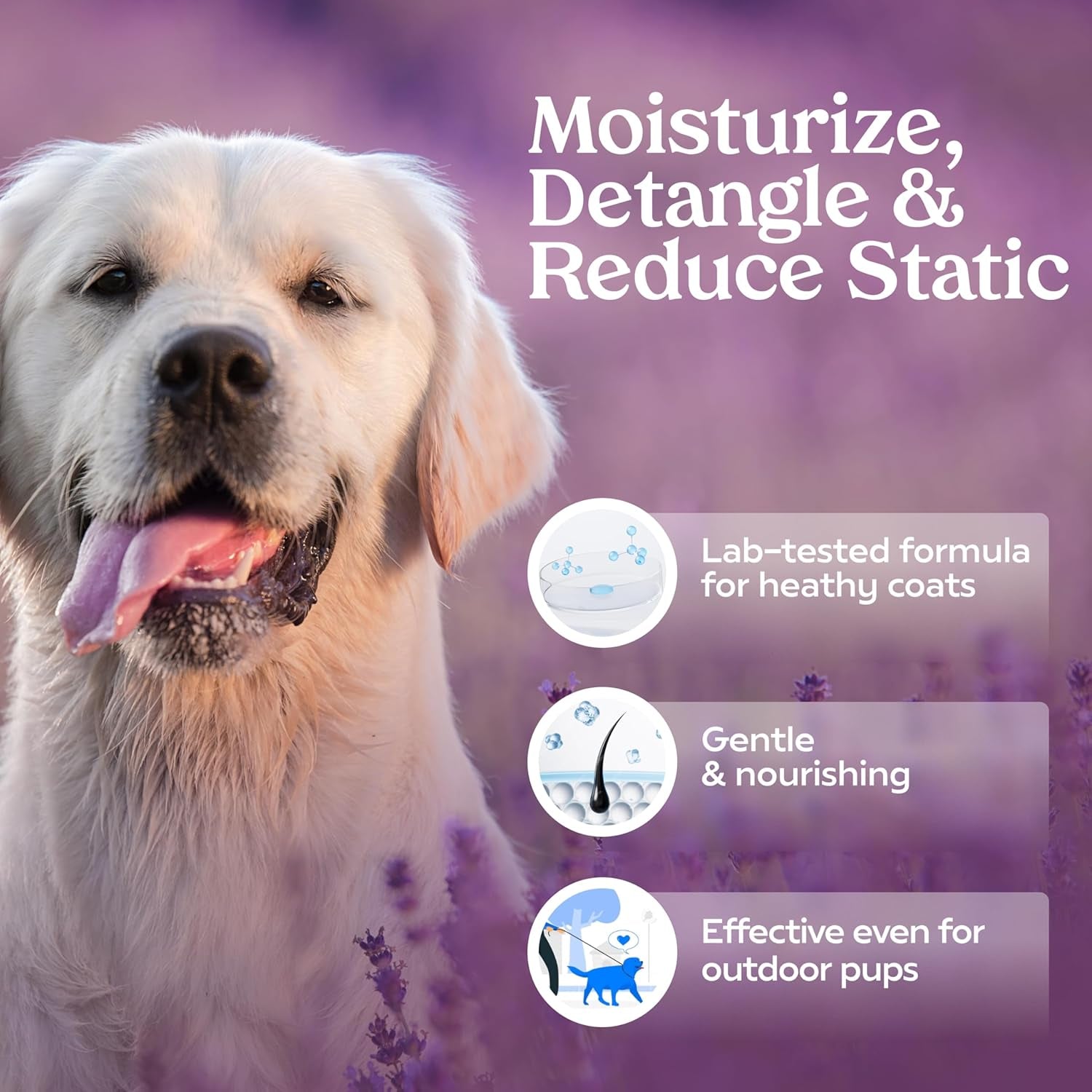 PAWFUME Dog Detangler Grooming Spray