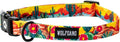 Wolfgang Heavy Duty Adjustable Dog Collar with colorful desert design and quick-release buckle.