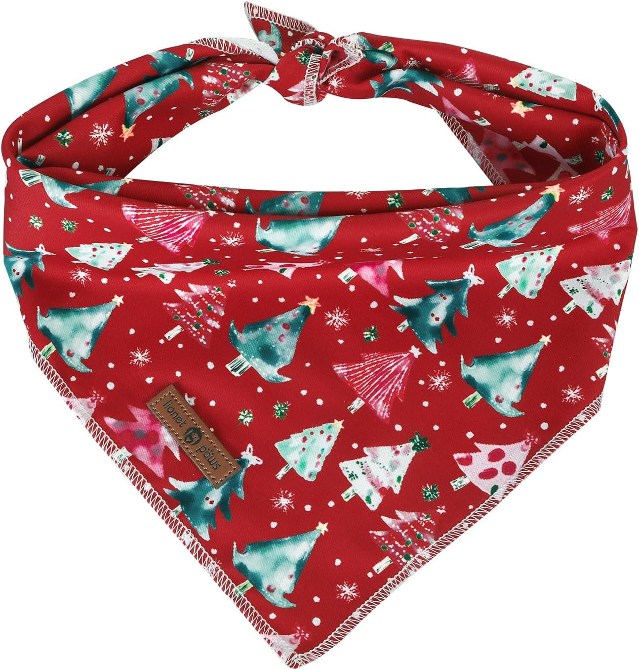 Lionet Paws Dog Bandana for Small Medium Large Dogs, Cat Kerchief Blue DOIT, Triangle Bibs Scarf for Girl or Boy