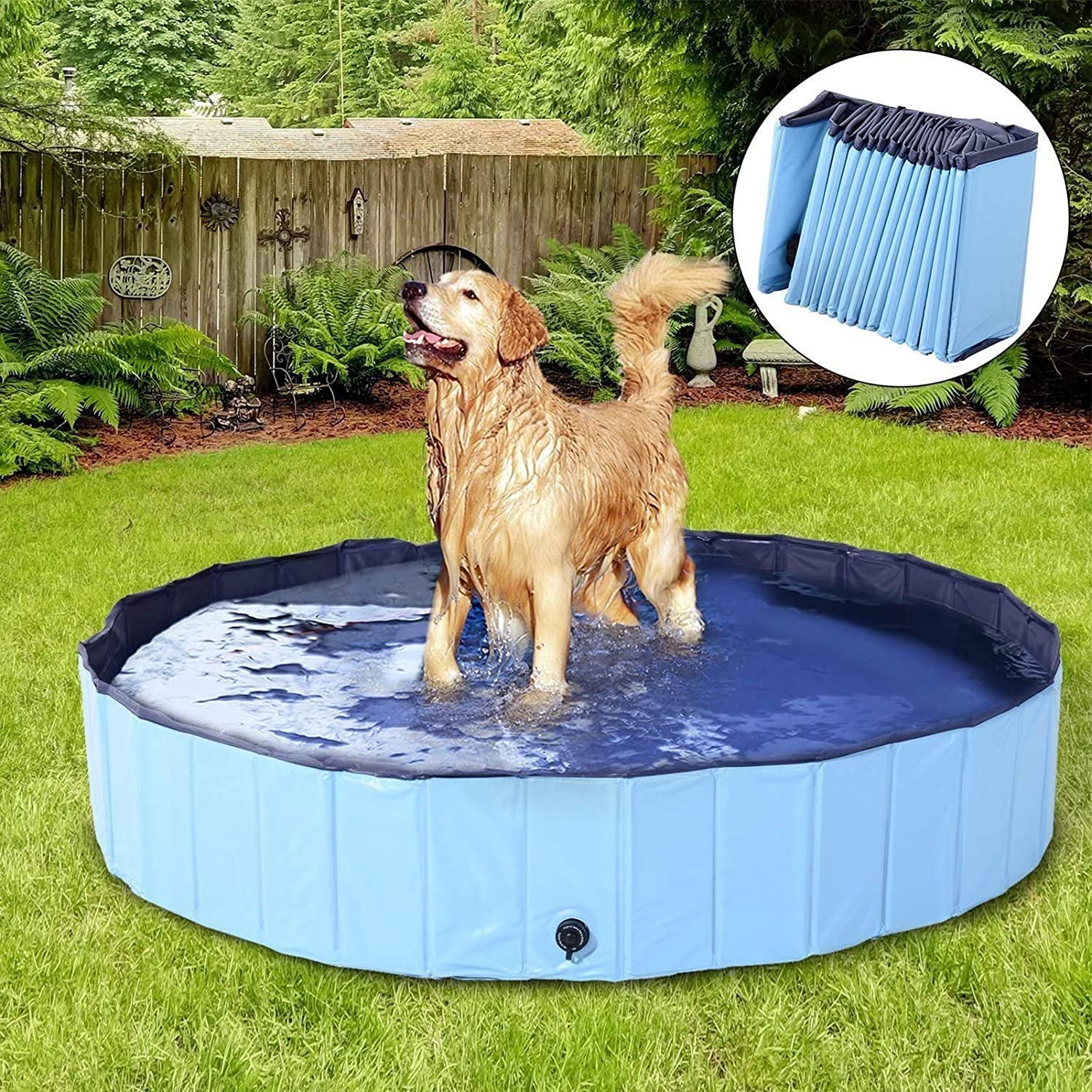 Dog pool for small and medium dogs outdoor cooling and play