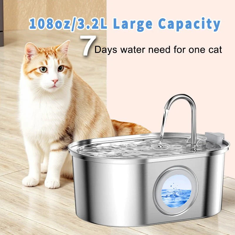 automatic pet water dispenser for clean fresh water and daily hydration