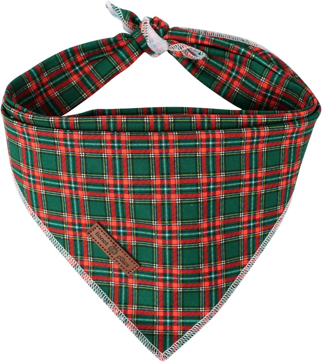 Lionet Paws Dog Bandana for Small Medium Large Dogs, Cat Kerchief Blue DOIT, Triangle Bibs Scarf for Girl or Boy